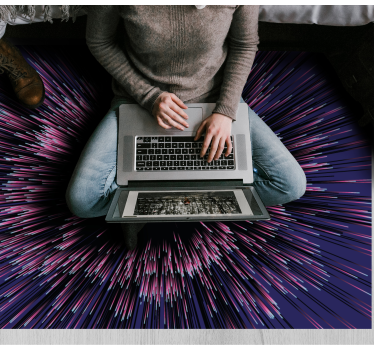 Dynamisch burst-effect vinyl tapijt andere textuur - TenStickers