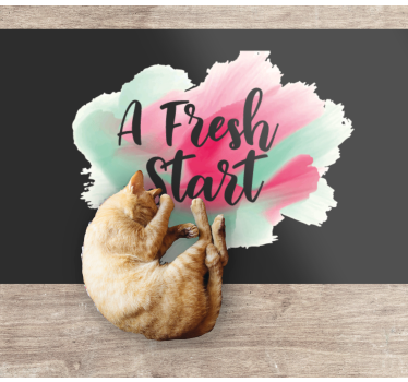 Een nieuwe start vinyl tapijt zinnen en teksten - TenStickers