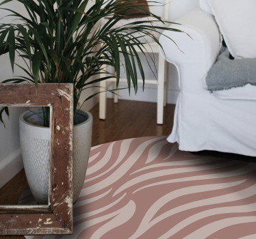 Elegante zebrastrepen vinyl vloerkleed dierenprint - TenStickers