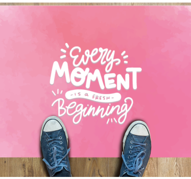 Elk moment nieuw vinyl tapijt zinnen en teksten - TenStickers