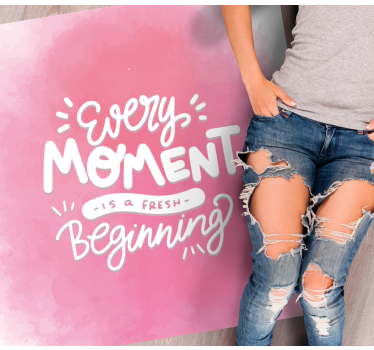 Elk moment vers vinyl tapijt zinnen en teksten - TenStickers