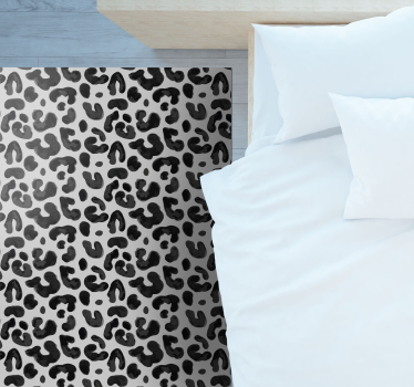 Esthetiek met luipaardpatroon vinyl vloerkleed dierenprint - TenStickers