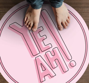 Expressief tekstmotief vinyl tapijt zinnen en teksten - TenStickers