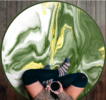 Gemarmerde elegantie marmeren vinyl tapijt - TenStickers