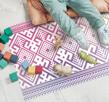 Geometrische speeltijd vinyl tapijt kind - TenStickers