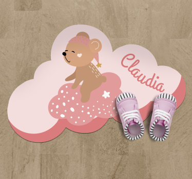 Gepersonaliseerd met naam nordic vinyl tapijt - TenStickers