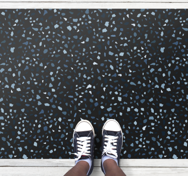 Getextureerde ebbenhouten afwerking vinyl tapijt textuur - TenStickers