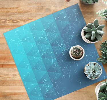 Getextureerde geometrische marmeren vinyl tapijt - TenStickers