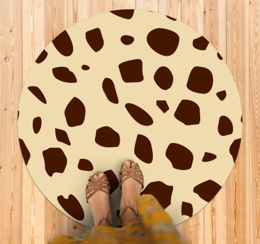 Gevlekte warmte vinyl vloerkleed dierenprint - TenStickers