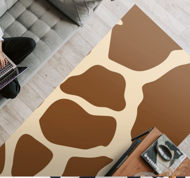Giraffe patroon stijl vinyl vloerkleed dierenprint - TenStickers