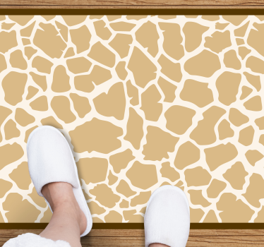 Giraffe vlekkenpatroon vinyl vloerkleed dierenprint - TenStickers