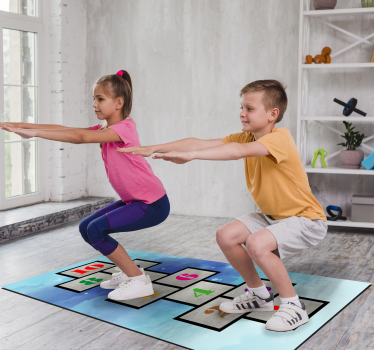 Hinkelen leuk vinyl tapijt spel - TenStickers
