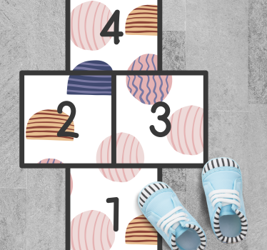 Hinkelen nummers vinyl tapijt alfabet - TenStickers