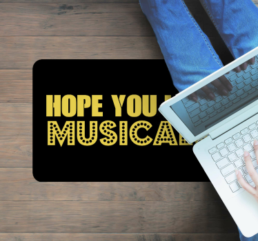 Hoop als musicals vinyl tapijt zinnen en teksten - TenStickers