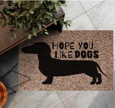 Ik hoop dat u van honden inkomhal tapijt houdt - TenStickers