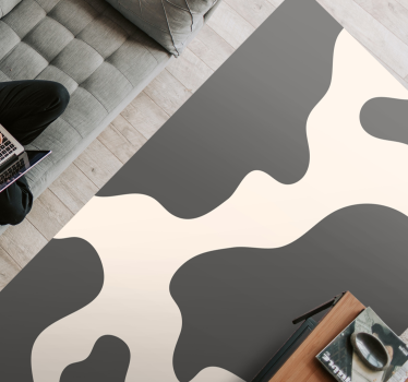 Klassieke koeienhuid vinyl vloerkleed dierenprint - TenStickers