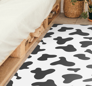 Koeienhuid motief vinyl vloerkleed dierenprint - TenStickers