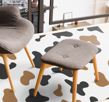 Koeienhuid print vinyl vloerkleed dierenprint - TenStickers