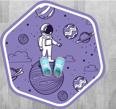 Kosmisch avontuurconcept vinyl tapijt sterren - TenStickers