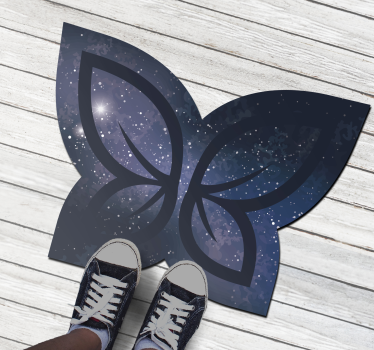 Kosmisch vlindersilhouet vinyl tapijt textuur - TenStickers