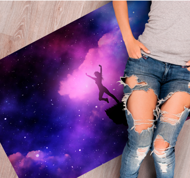 Kosmische reis vinyl tapijt sterren - TenStickers