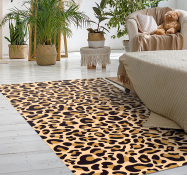 Luipaard gevlekt oppervlak vinyl vloerkleed dierenprint - TenStickers