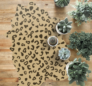 Luipaardvormpatroon vinyl vloerkleed dierenprint - TenStickers