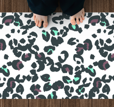 Luipaardpatroon stijl vinyl vloerkleed dierenprint - TenStickers