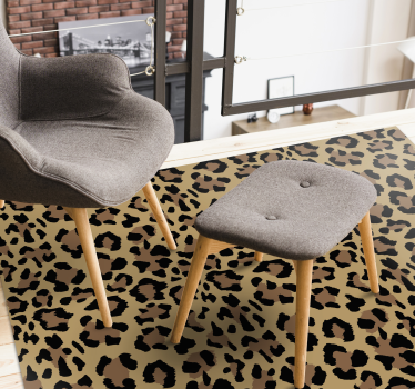 Luipaardpatroon vinyl vloerkleed dierenprint - TenStickers