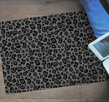 Luipaardprint stijl vinyl vloerkleed dierenprint - TenStickers