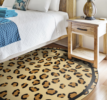 Klassiek luipaardmotief vinyl vloerkleed dierenprint - TenStickers