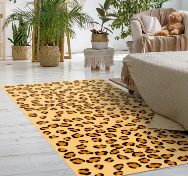 Luipaardvlekken vinyl vloerkleed dierenprint - TenStickers