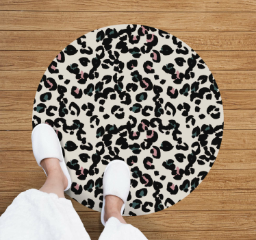 Luipaardvlekkenpatroon vinyl vloerkleed dierenprint - TenStickers