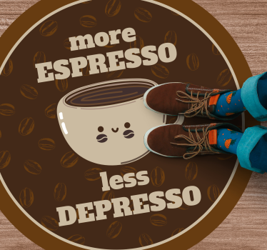 Meer espresso minder vinyl tapijt zinnen en teksten - TenStickers