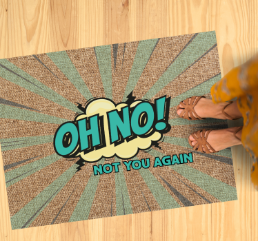 Oh nee weer vinyl tapijt zinnen en teksten - TenStickers