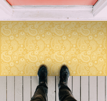 Paisley-complexiteit vinyl tapijt textuur - TenStickers