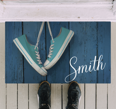 Personalisatie van sneakers vinyl tapijt textuur - TenStickers