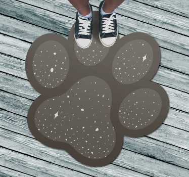 Pootafdruk vorm vinyl vloerkleed dierenprint - TenStickers
