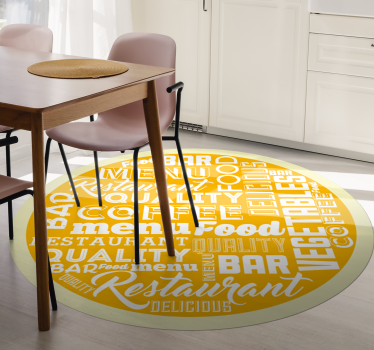 Restaurantkwaliteit menu vinyl tapijt zinnen en teksten - TenStickers