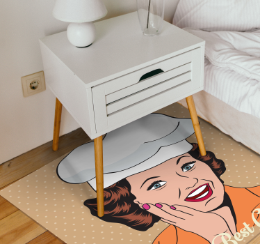 Retro keukenmat vinyl tapijt zinnen en teksten - TenStickers