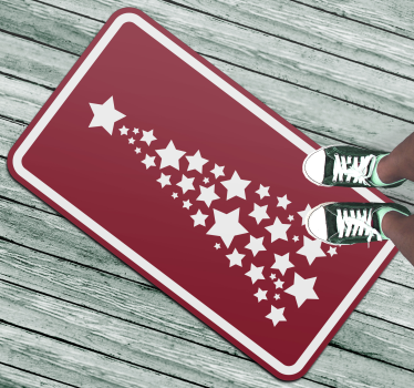 Ster cascade vinyl tapijt sterren - TenStickers