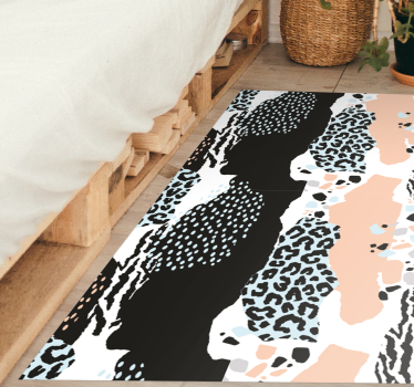 Strak luipaardpatroon vinyl vloerkleed dierenprint - TenStickers
