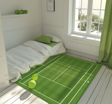 Tennisbaan vinyl tapijt snelwegen - TenStickers