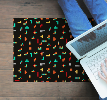 Tetris-thema vinyl tapijt spel - TenStickers
