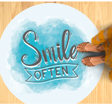 Vaak lachen vinyl tapijt zinnen en teksten - TenStickers