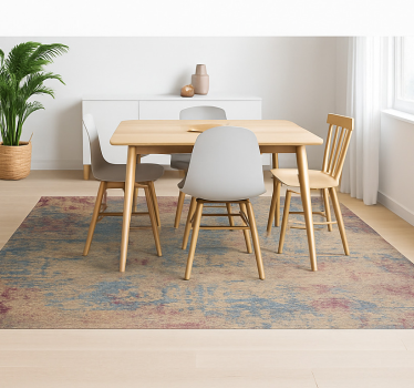 Verweerd oosters patroon vinyl tapijt eetkamer - TenStickers