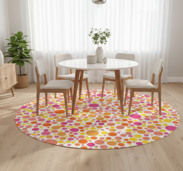 Vinyl tapijt eetkamer warmtebubbels - TenStickers