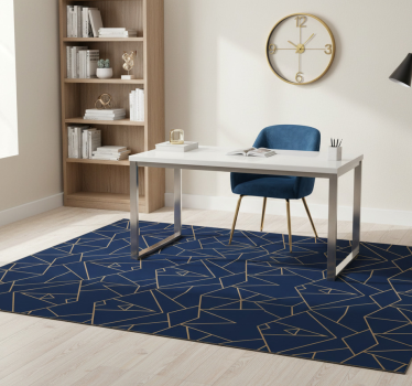 Vinyl tapijt kantoor geometrische vormen - TenStickers