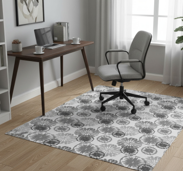 Vinyl tapijt kantoor grijs geschilderde illusie - TenStickers