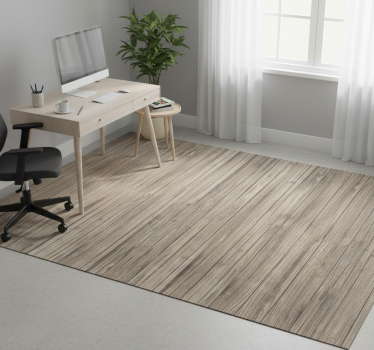 Vinyl tapijt kantoor grijs rustiek horizontaal hout - TenStickers